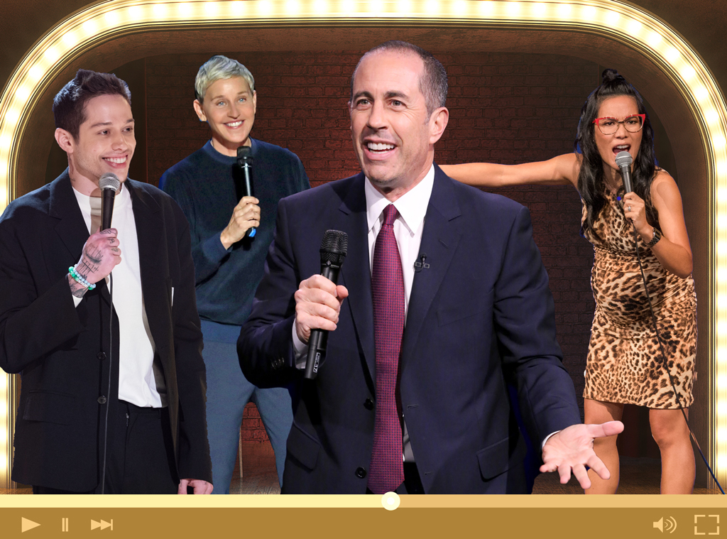 Streaming Stand-Up Comedy, Jerry Seinfeld, Ali Wong, Ellen Degeneres, Pete Davidson